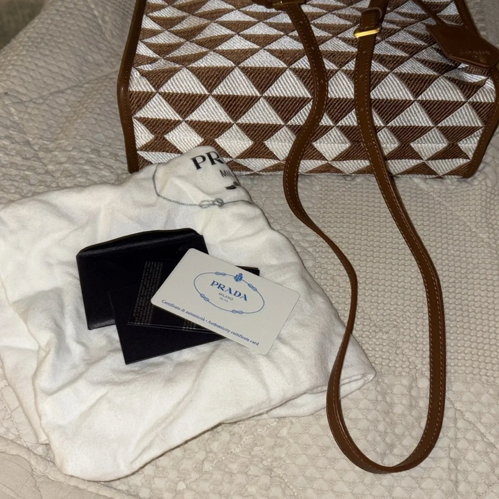 Prada small Symbole jacquard tote bag - Picture 12 of 12